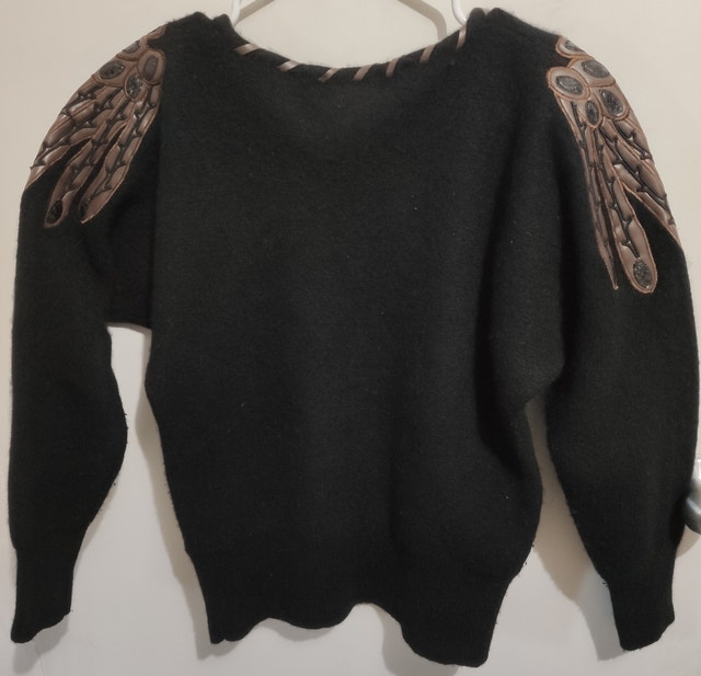 Angora Rabbit Hair/Lambswool Blend Sweater Vintage Womens - photo 2