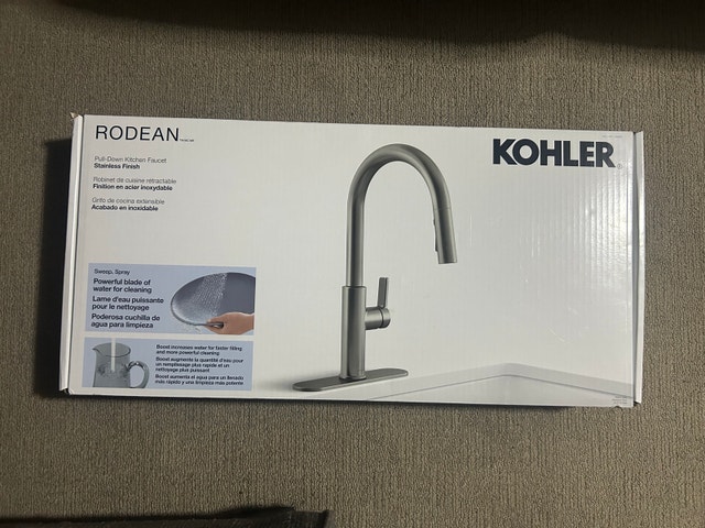 Brand New KOHLER RODEAN Pull-Down Kitchen Faucet - Stainless - photo 2