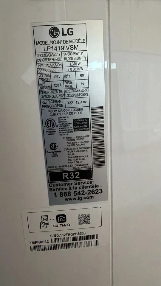LG ThinQ 10,000 BTU Dual Inverter Smart Portable AC - photo 4