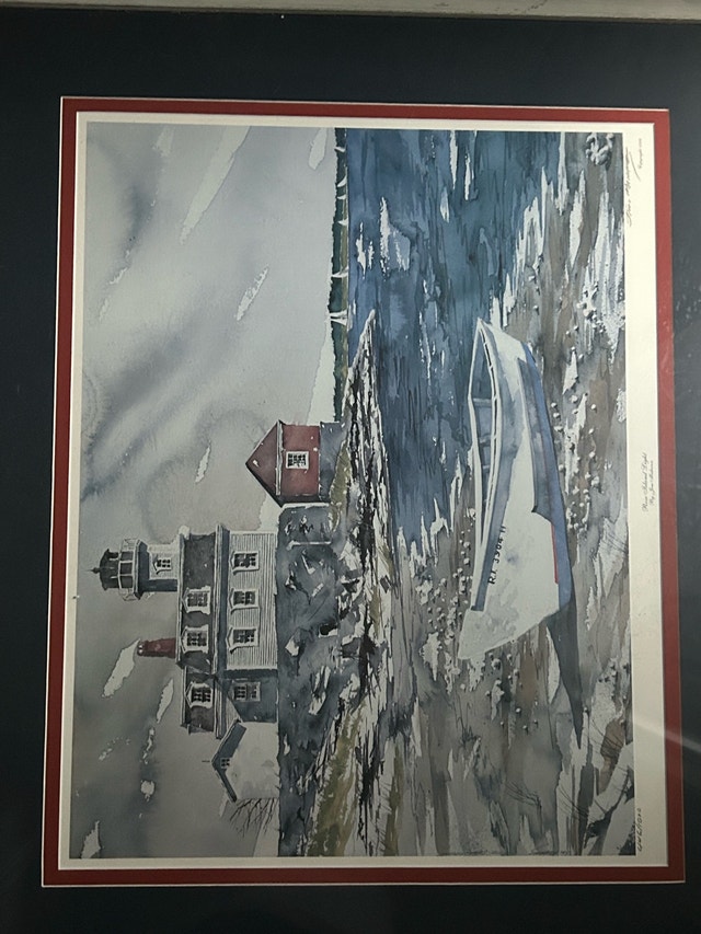 Jim Mahanes Rose Island Light Print