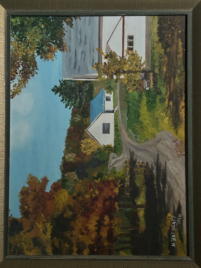 M. Bathgate 1954 Framed Landscape Painting
