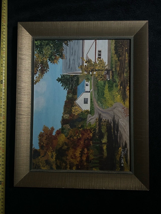 M. Bathgate 1954 Framed Landscape Painting - photo 3