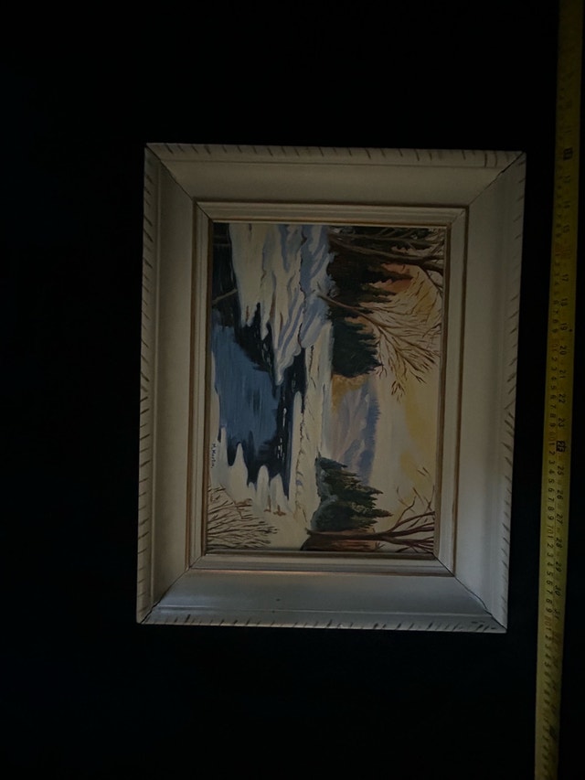 M. Martin Winter Landscape Painting