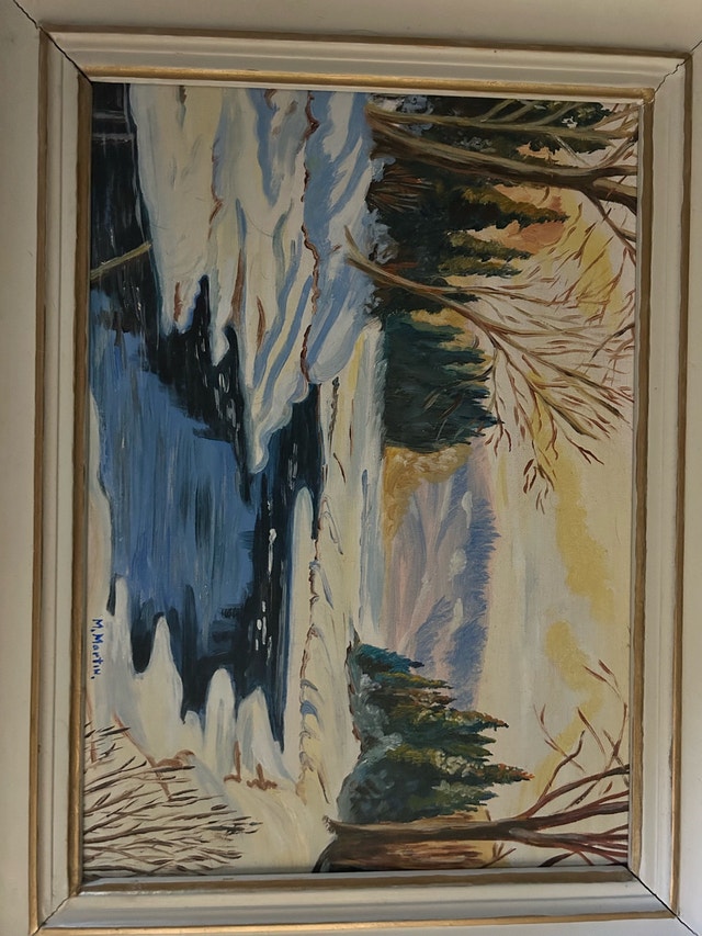 M. Martin Winter Landscape Painting - photo 2