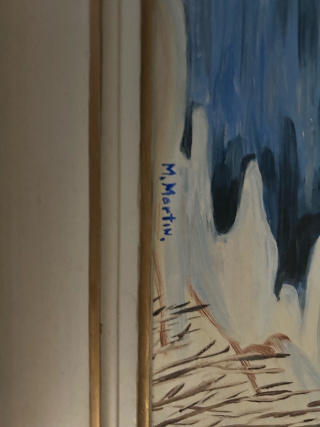 M. Martin Winter Landscape Painting - photo 3
