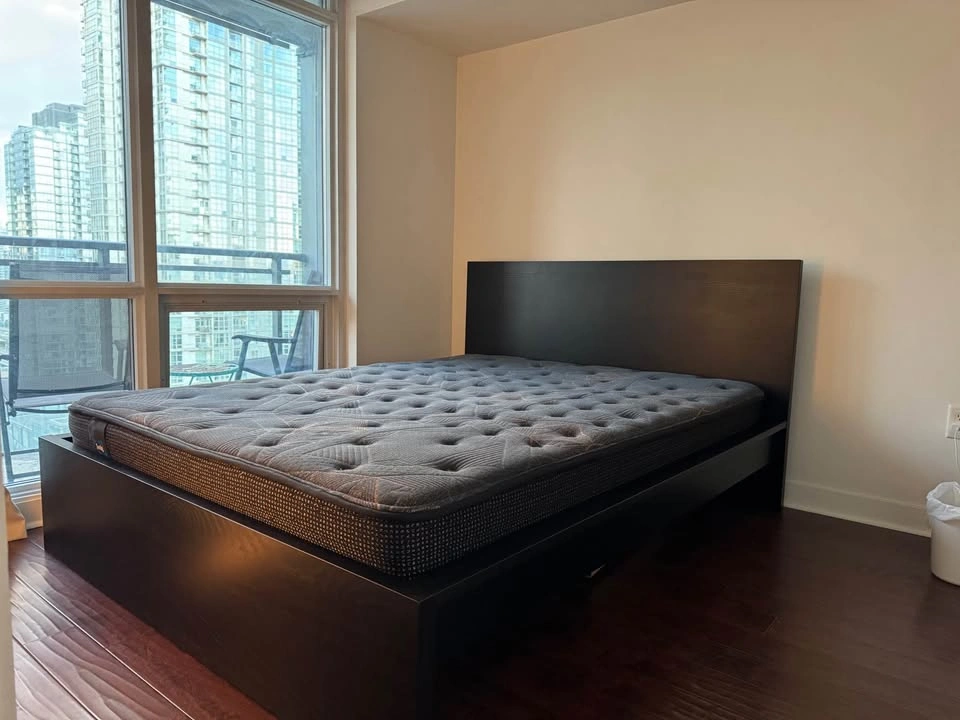 Queen IKEA MALM Bed Frame + Storage + Sealy Mattress - photo 4