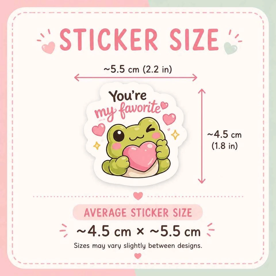 Cute Kawaii Sticker Pack of 20-100 (Waterproof) - photo 3