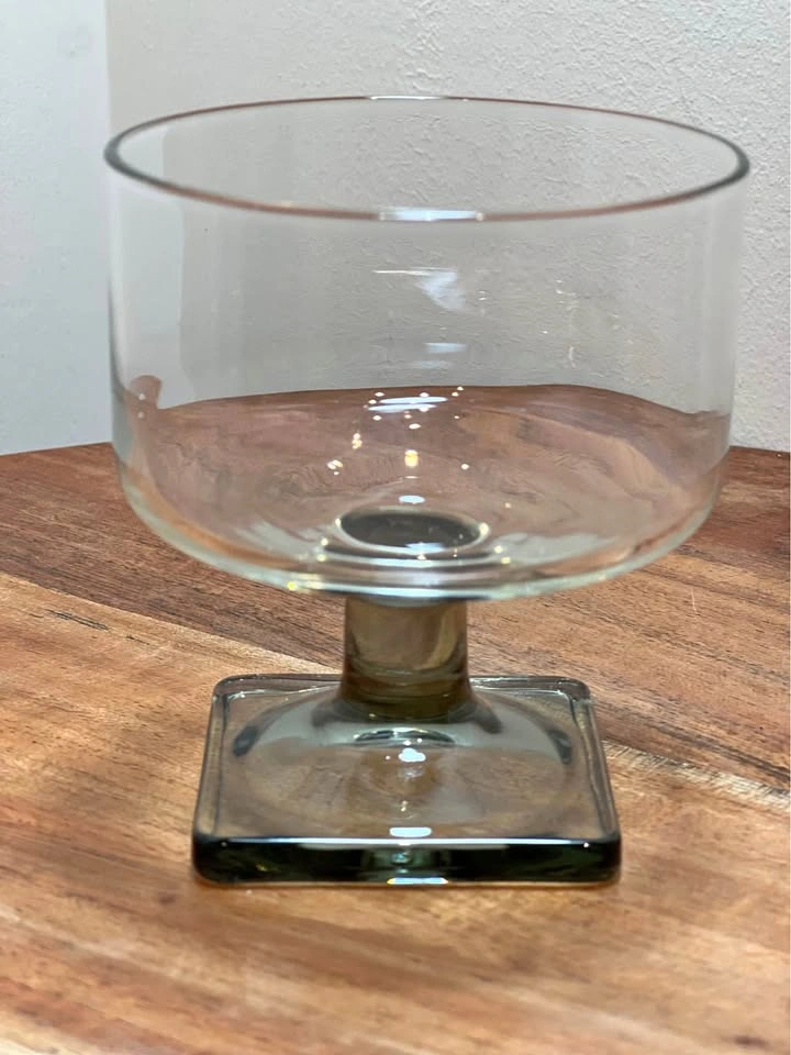Vintage MCM Federal Glass Nordic Midnight Smoke Glasses - 7