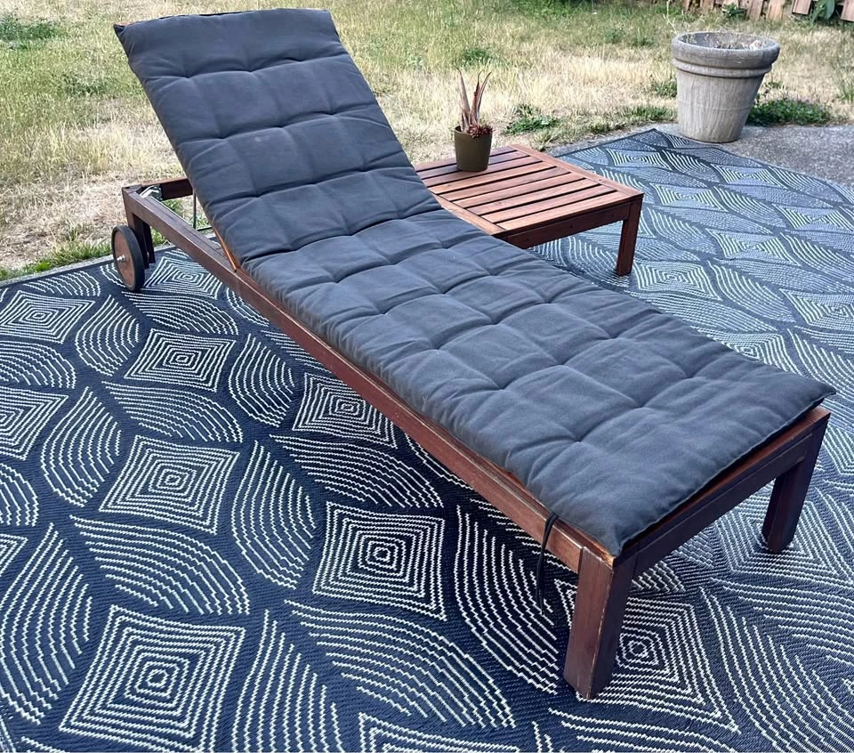 IKEA ÄPPLARÖ Sun Lounger with Cushion & TOSTERÖ Cover