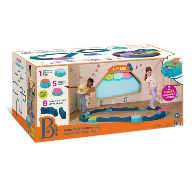 Brand New B. Toys Kids Musical Balance Beam and Groove Set