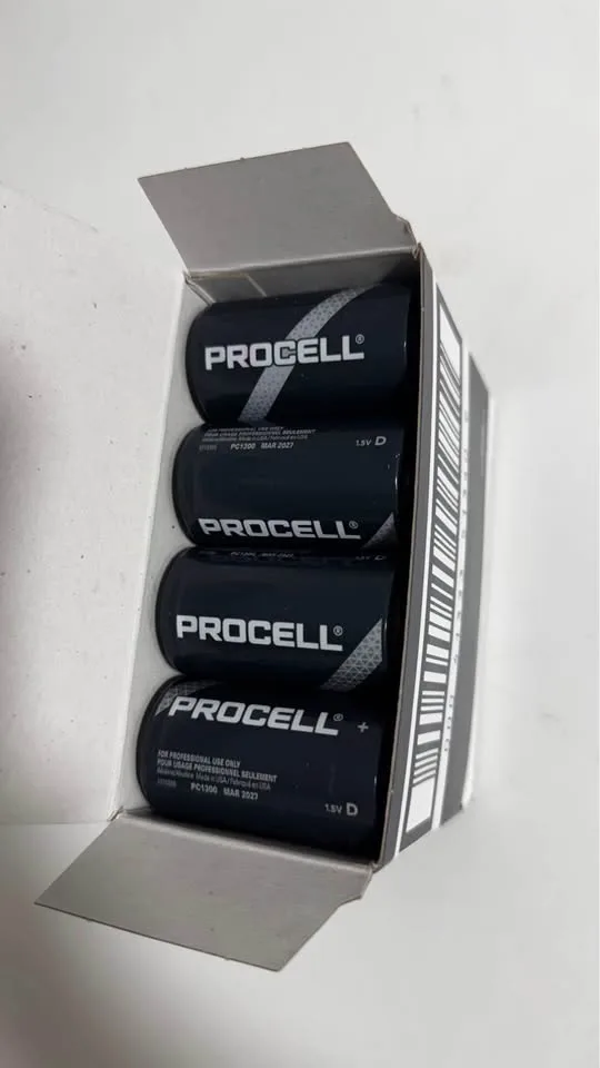 DURACELL D12 PROCELL Alkaline Battery, 12 Count image indicator(2)