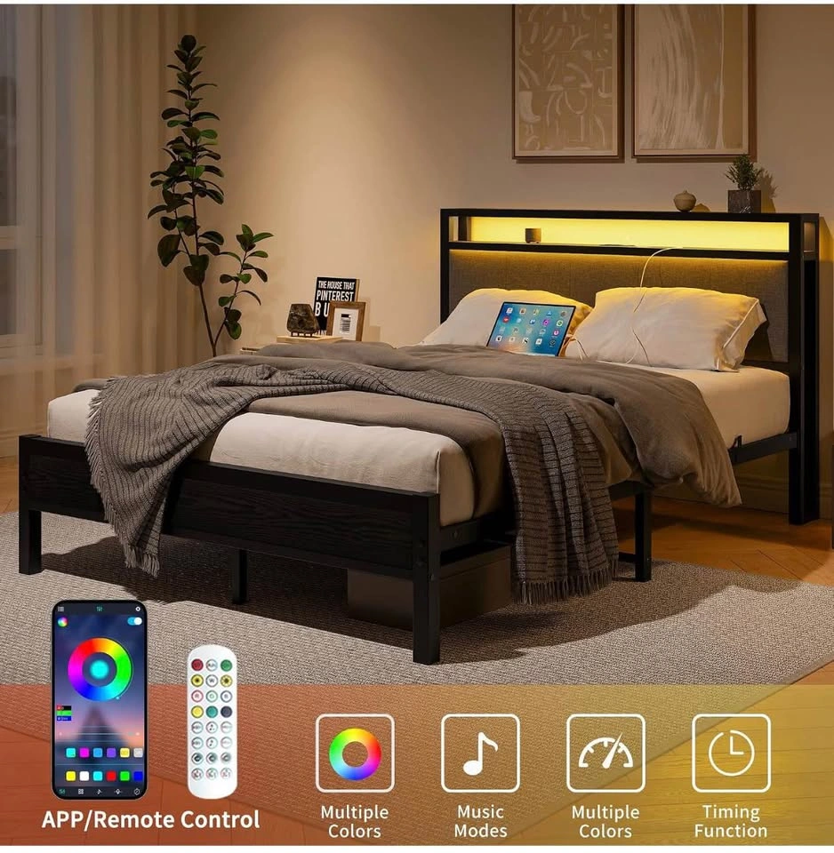 Queen Size Heavy Duty Metal Bed Frame - photo 2