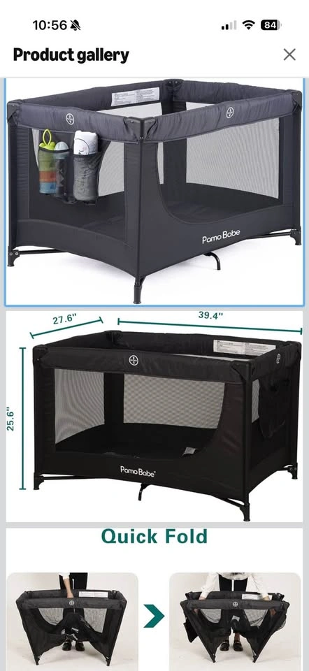 Pamobabe P901 Portable Crib + play pen - photo 5