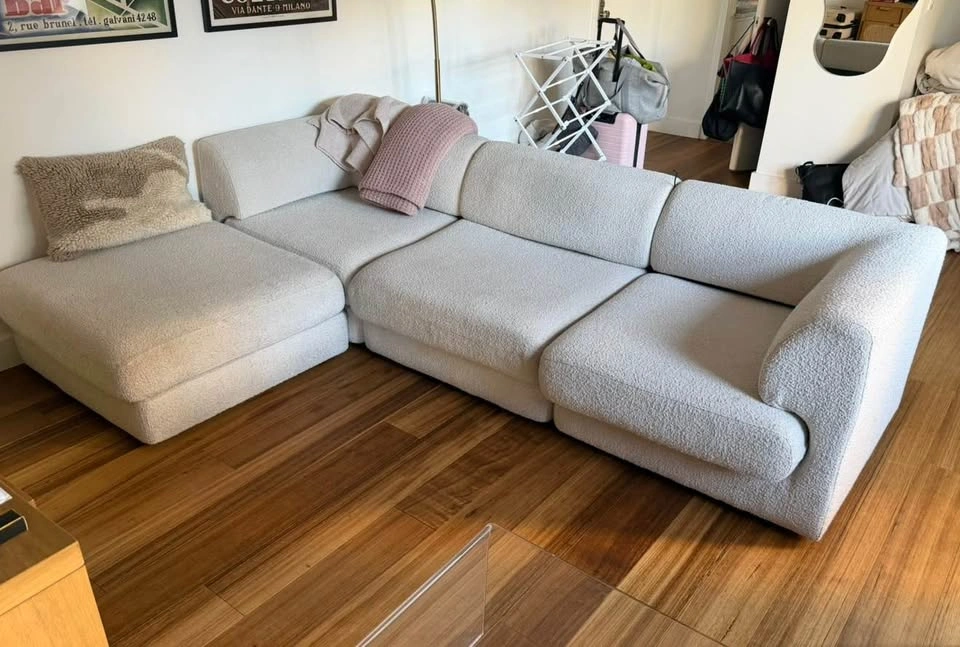 Create Comforts Gaia Modular Bouclé Sectional + Ottoman - photo 2