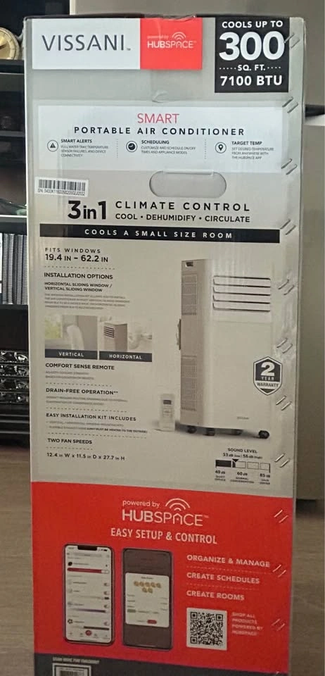 New in box Vissani Smart Portable Air Conditioner 7100BTU - photo 3