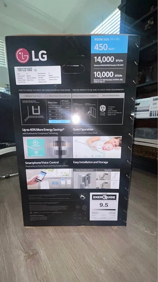 BNIB LG Dual Inverter Portable Air Conditioner LP1419IVSM - photo 2
