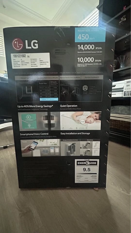 BNIB LG Dual Inverter Portable Air Conditioner LP1419IVSM - photo 3