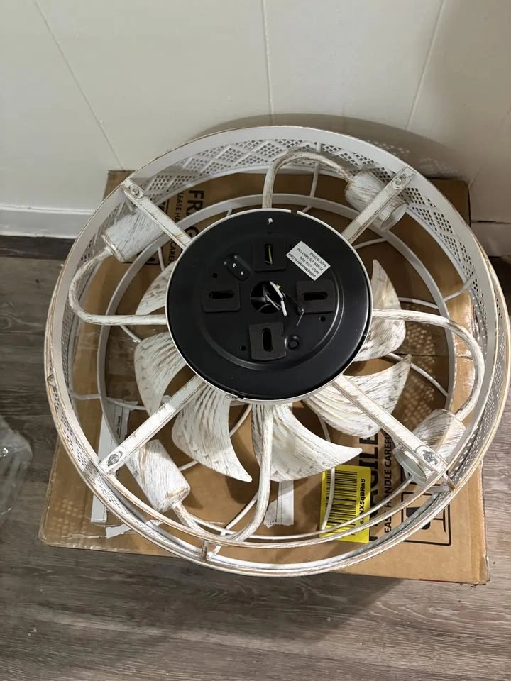 Caged Ceiling Fan Light - photo 3