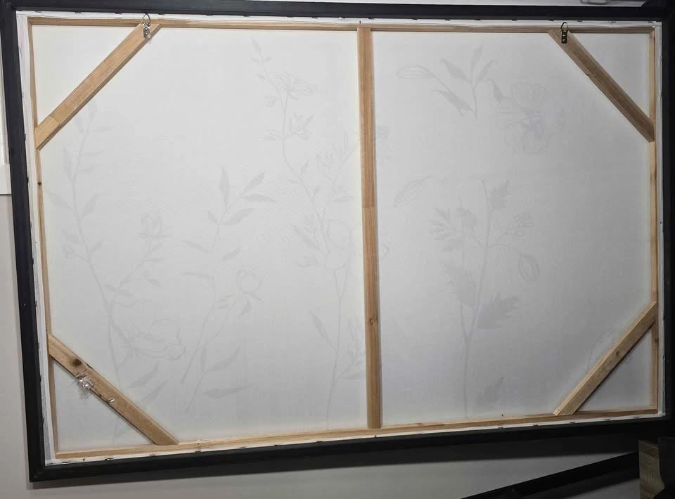 Large Framed Black Gold Floral Wall Art 32.5x48 - photo 5