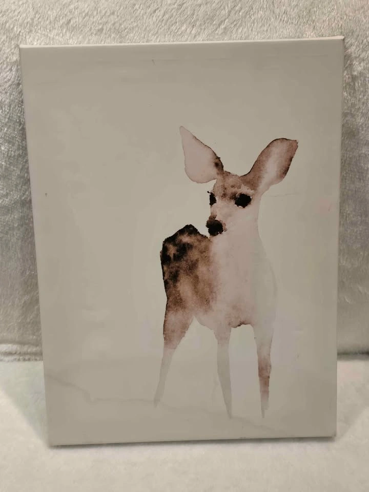 2 IKEA PJÄTTERYD Deer Canvas Prints 11.75x15.75 - photo 3