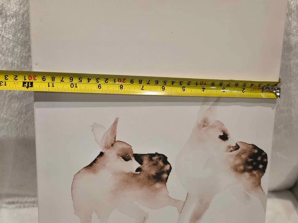 2 IKEA PJÄTTERYD Deer Canvas Prints 11.75x15.75 - photo 4