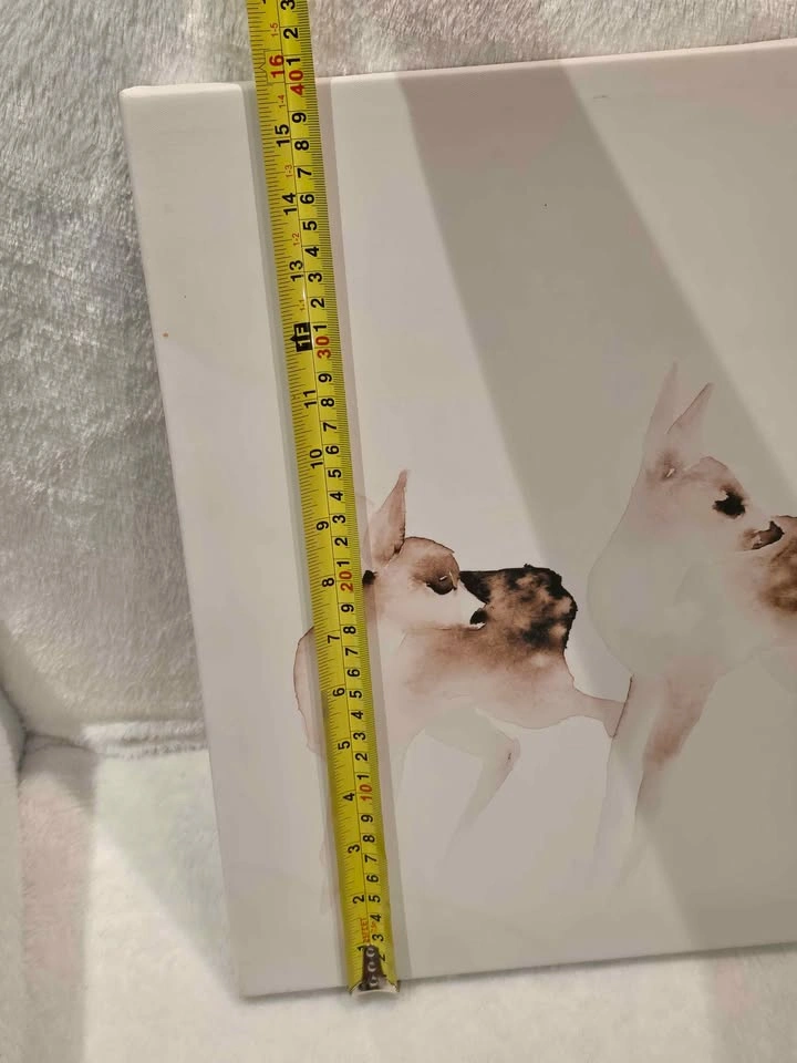 2 IKEA PJÄTTERYD Deer Canvas Prints 11.75x15.75 - photo 5