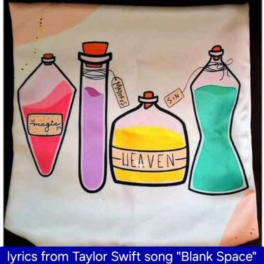Pillow Cases with song lyrics from Taylor Swift & Miley Cyrus - photo 3