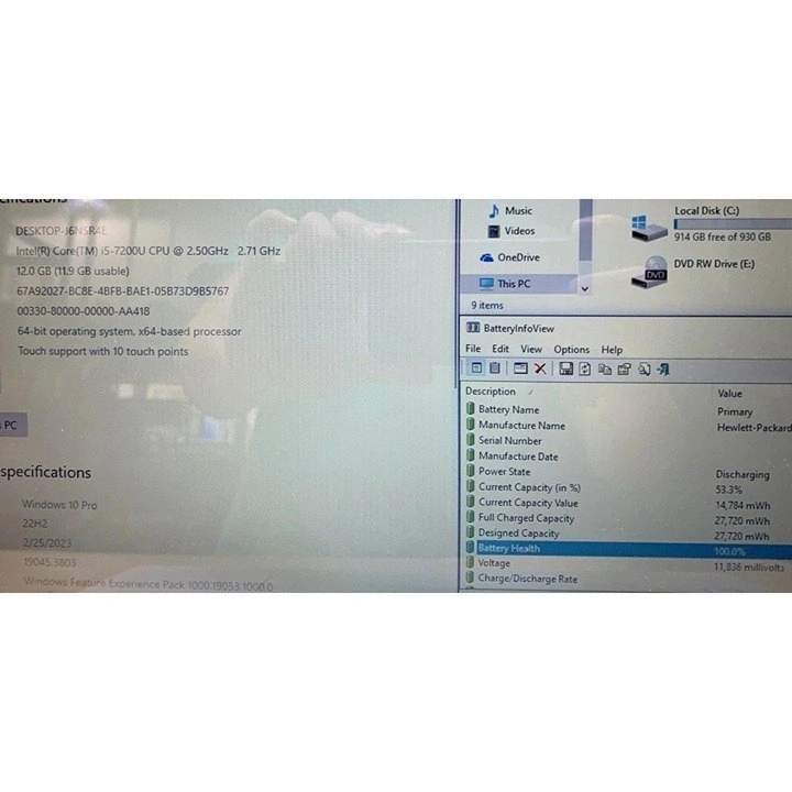 HP Pavilion 15.6" Touchscreen Core i5 12GB RAM 1TB HDD Win 11 - photo 4