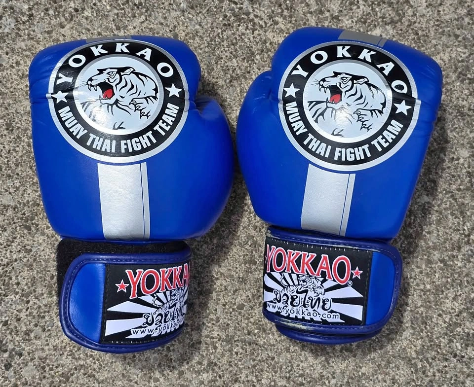 YOKKAO Blue Muay Thai Gloves 8 oz $35 Firm
