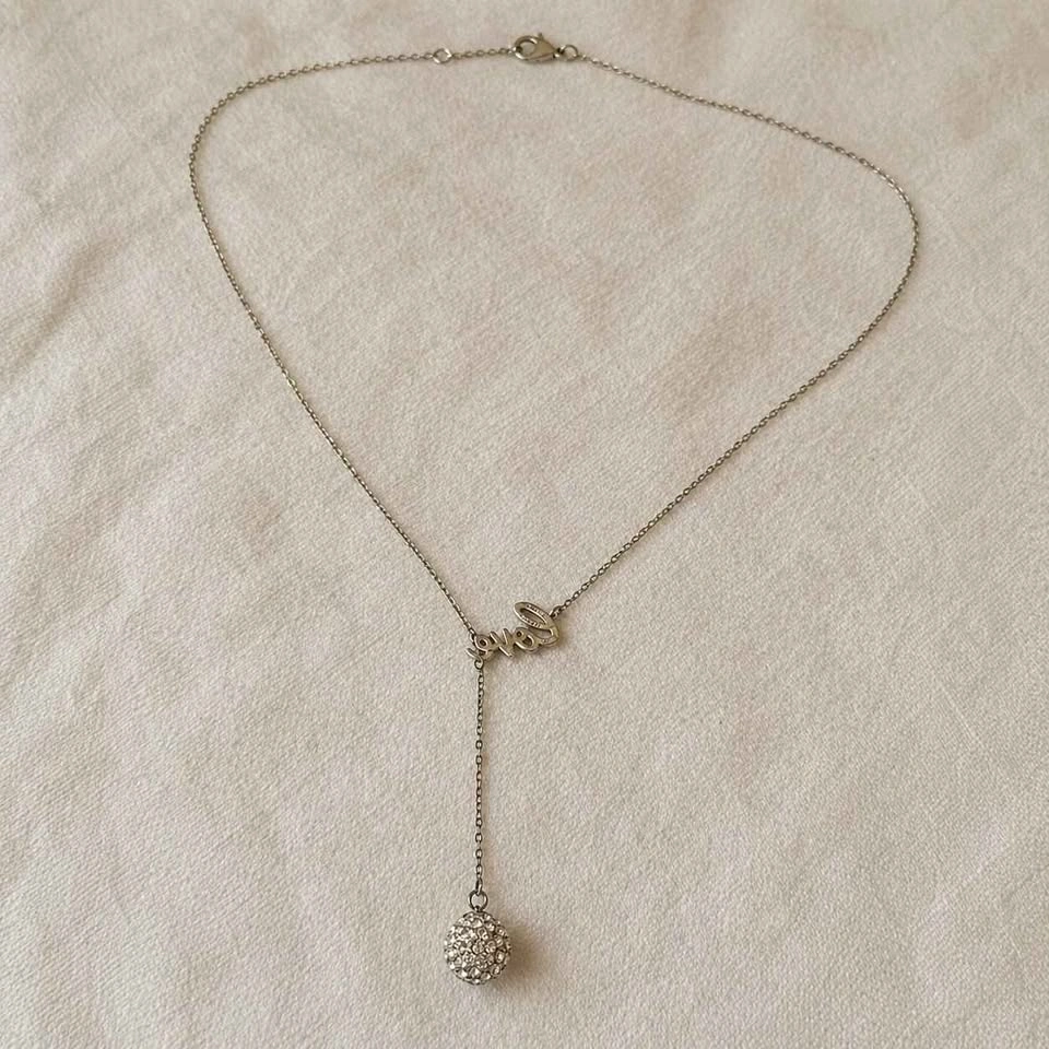 Swarovski Love Lariat Necklace Rose Gold Tone - photo 4