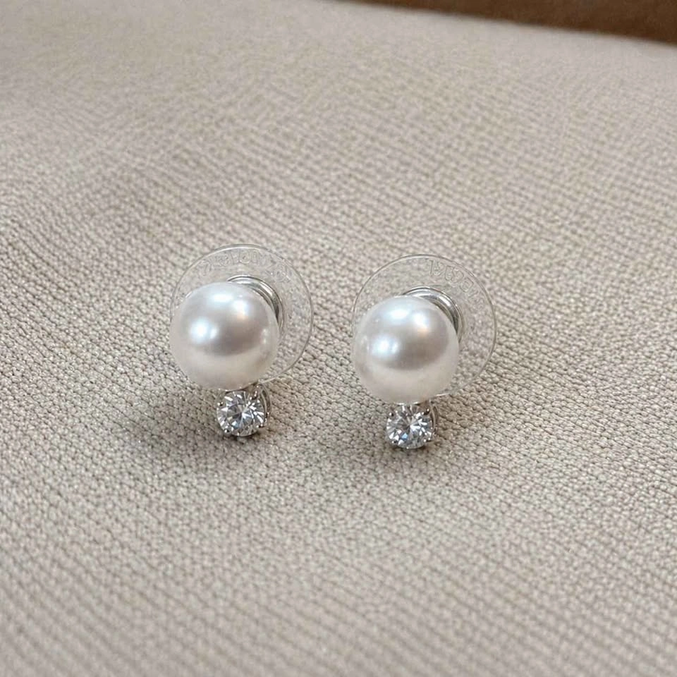 Swarovski Pearl & Crystal Stud Earrings - photo 2