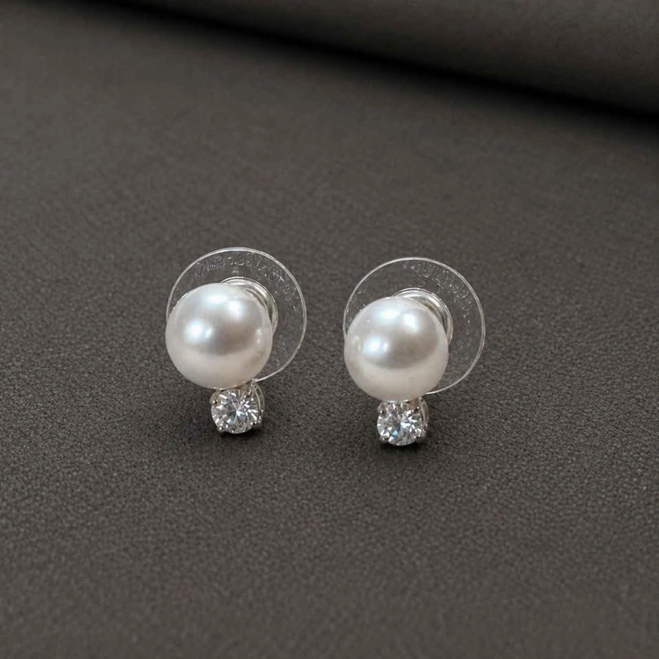 Swarovski Pearl & Crystal Stud Earrings - photo 3