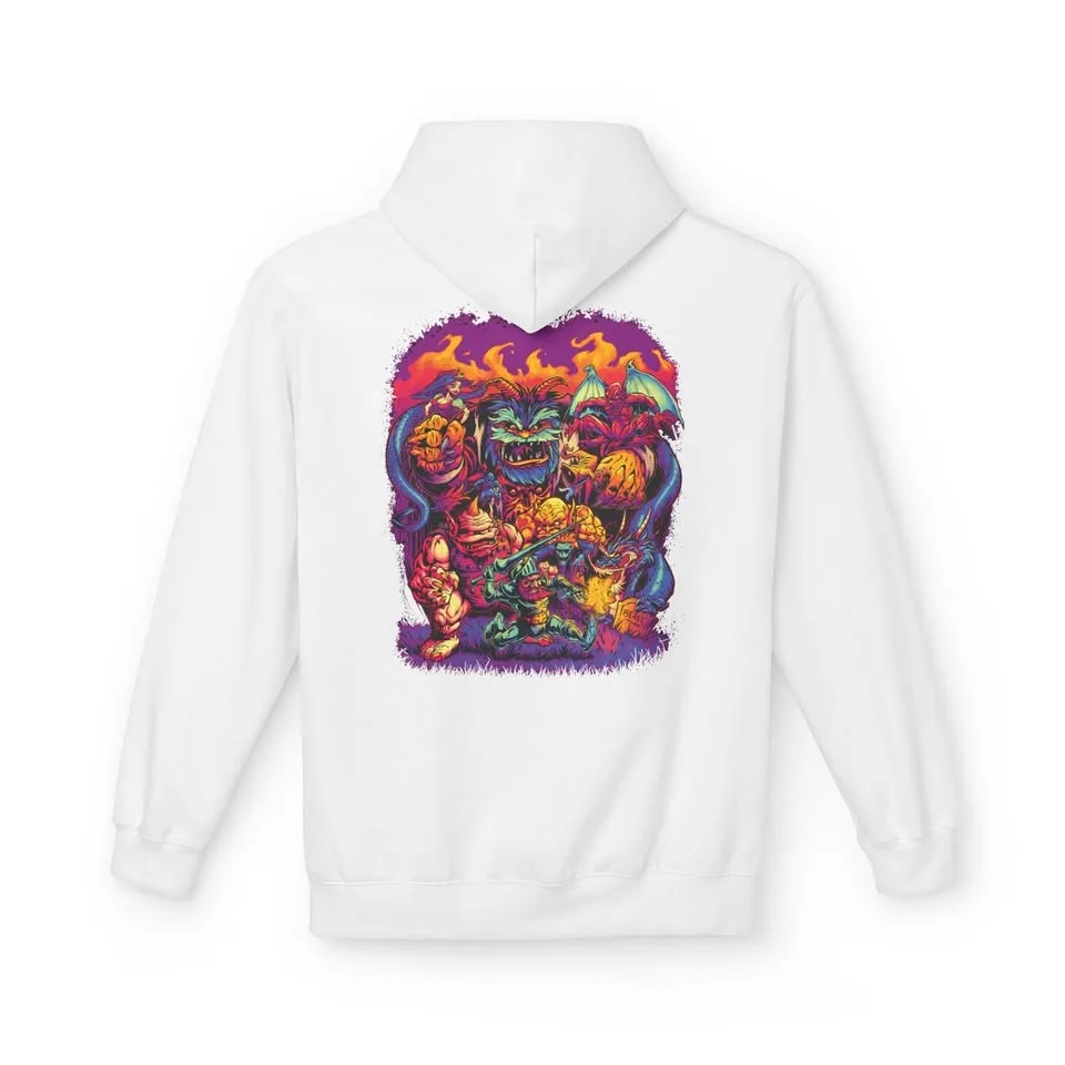 Halloween Monster Fleece Hoodie - Cozy Fall Apparel image indicator(3)