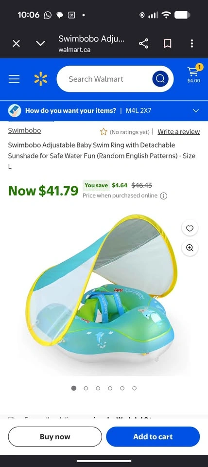 Baby pool floatie brand new - photo 2