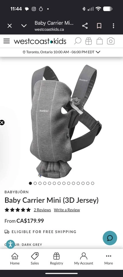 Baby Bjorn mini carrier grey - photo 2