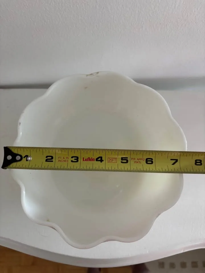 Milk Glass Pedestal Bowl image indicator(4)