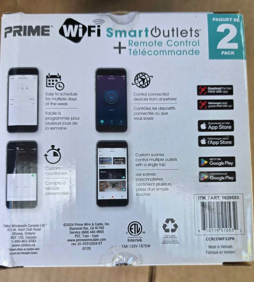WiFi SmartOutlets 2-Pack with Remote Control - photo 2