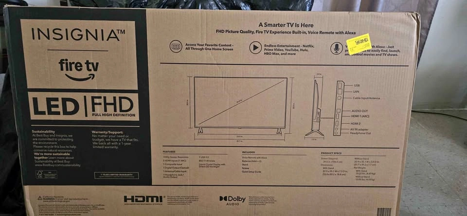 Insignia 40" Class F20 Series LED Full HD Fire TV