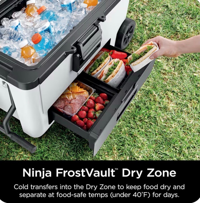 Brand New Ninja FrostVault 65qt (74L) Wheeled Cooler wt Dry Zone - photo 3