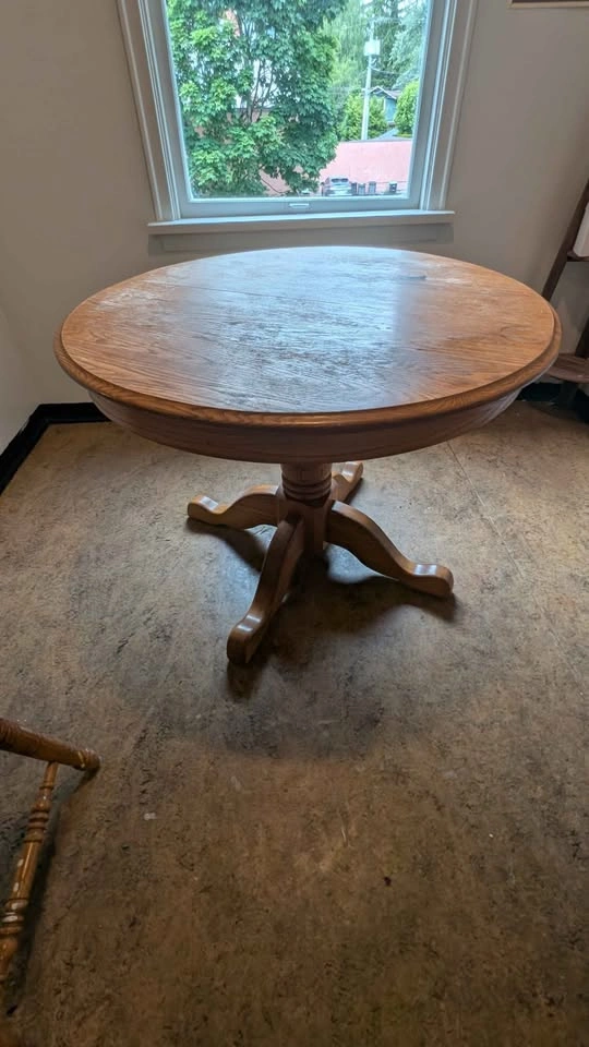 Oak table and chair set - photo 3