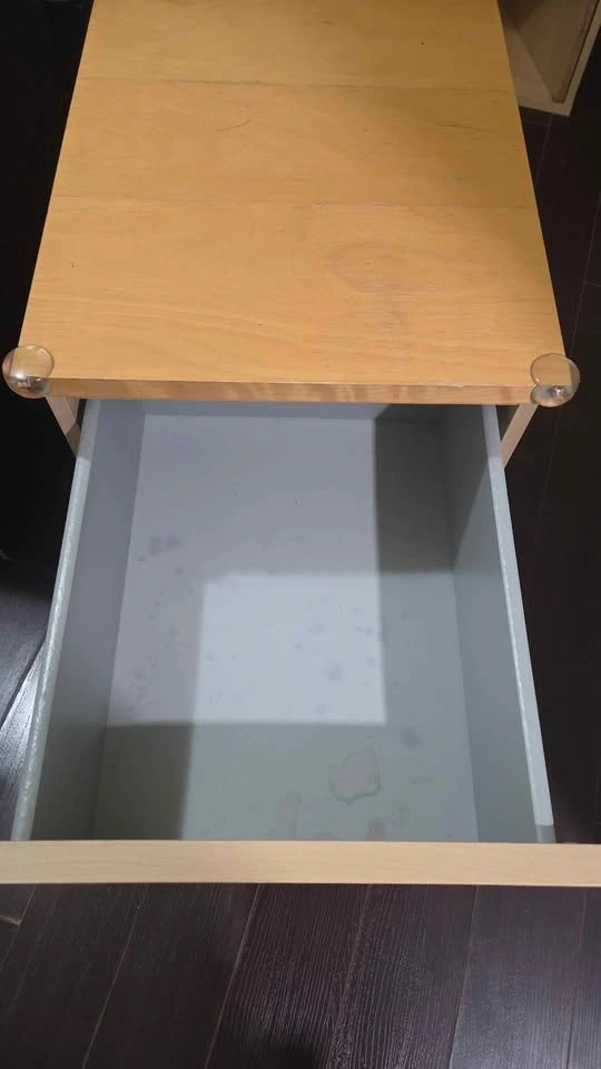 Light Wood 2-Drawer Nightstand - photo 3