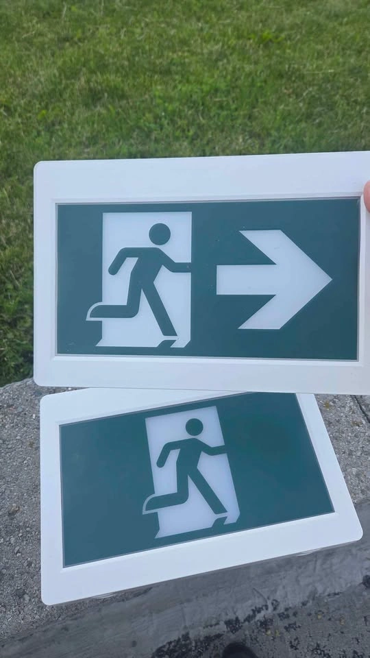 LED Running Man Exit Sign - photo 4