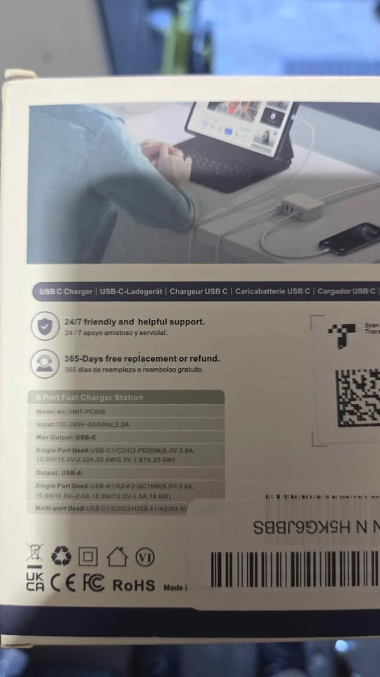 USB C Fast Charging Station 100 watts - photo 4