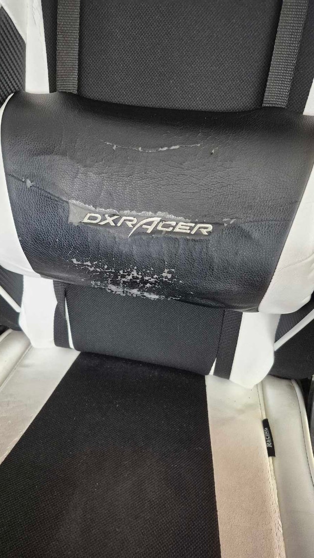 DXRacer Racing Series Gaming Chair – Black/White - photo 4