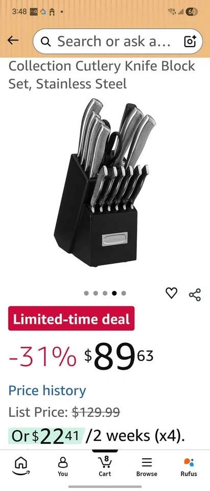 CUISINART 15-Piece Graphix Collection Cutlery Knife Block Set - photo 3