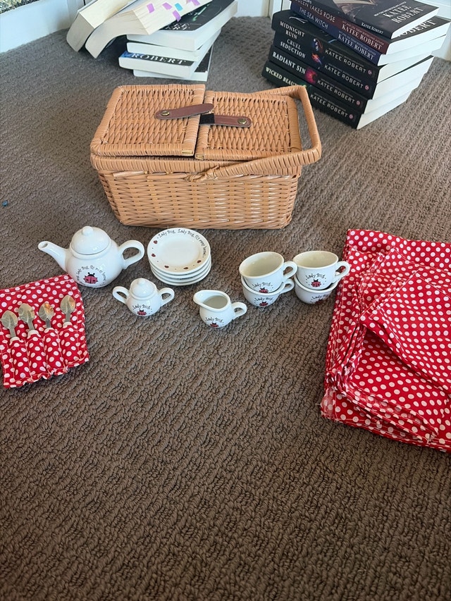 vintage mini tea set