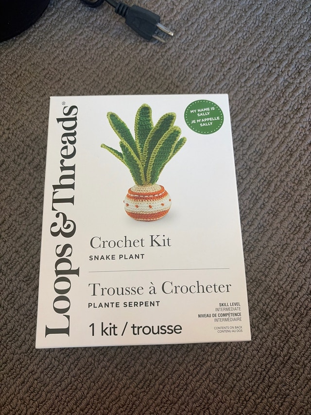snake plant crochet kit
