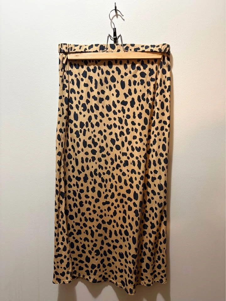 Gap Leopard Animal Print Midi Skirt - photo 2