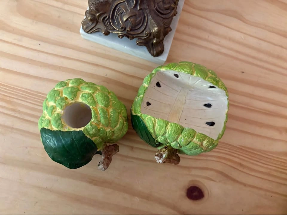 Vintage Fruit Salad Fork Set and Coasters - photo 2