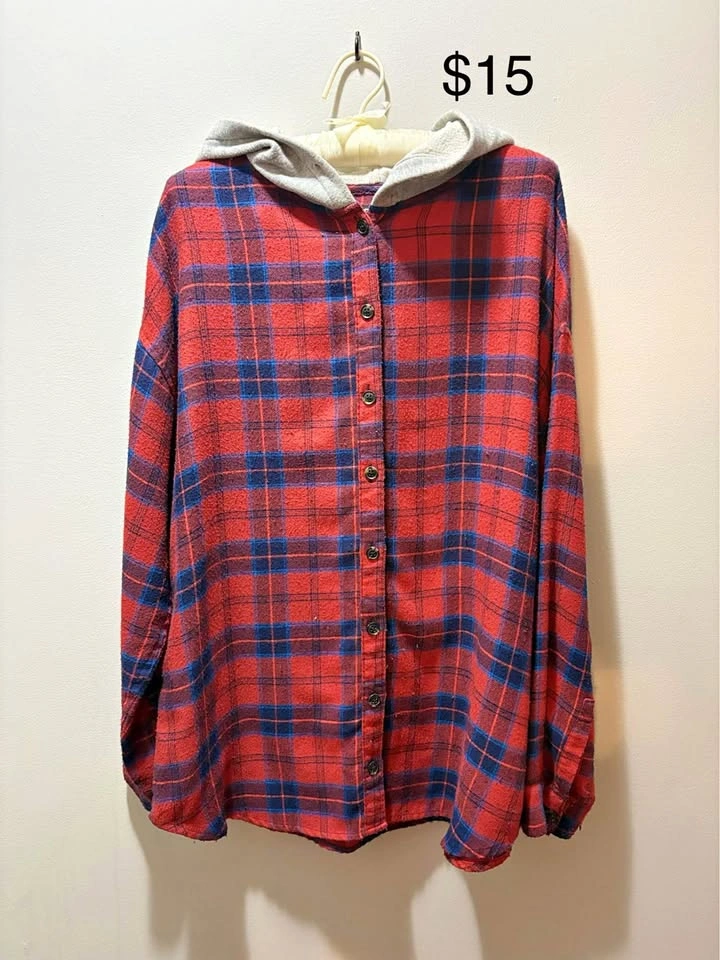 Urban Outfitters Hooded Flannel